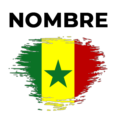 Bandera del efecto pincel senegalés, ideal para personalizar el estilo de tu bebé en chupetes y accesorios. Disponible en chupet