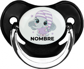 Bebé dulce elefante nocturno con nombre: Chupete fisiológica