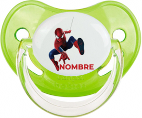 Spiderman diseño-1 con nombre: Chupete fisiológica