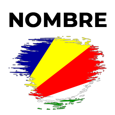 Bandera del efecto pincel Seychelles, ideal para personalizar artículos para bebé y dar un toque colorido y divertido.