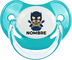 Batman kids logo diseño-3 con nombre: Chupete fisiológica personnalisée