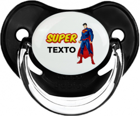 Superman con texto: Chupete fisiológica