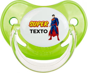 Superman con texto: Chupete fisiológica