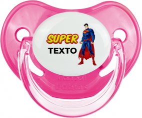 Superman con texto: Chupete fisiológica
