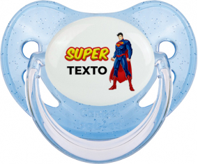 Superman con texto: Chupete fisiológica