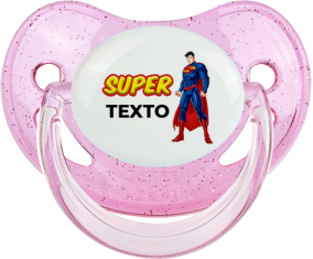 Superman con texto: Chupete fisiológica