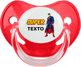 Superman con texto: Chupete fisiológica