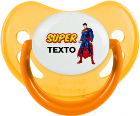 Superman con texto: Chupete fisiológica