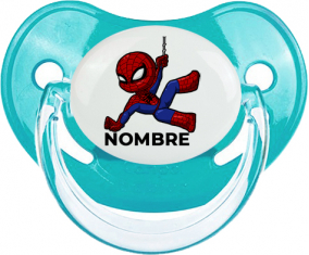 Spiderman kids diseño-1 con nombre: Chupete fisiológica personnalisée