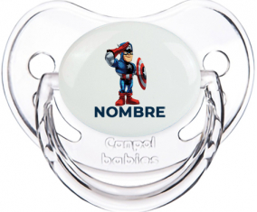 Diseño del Capitán América-2 con nombre: Chupete Fisiológica
