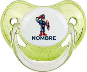 Diseño del Capitán América-2 con nombre: Chupete Fisiológica