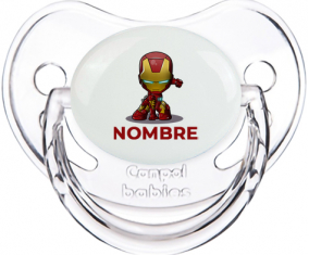 Iron man niños con nombre: Chupete fisiológica