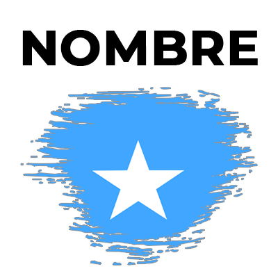 Bandera del efecto cepillo de Somalia, ideal para personalizar artículos de bebé. Perfecta para chupetes y accesorios.