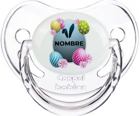Diseño-8 Huevo de Pascua con nombre: Chupete Fisiológica