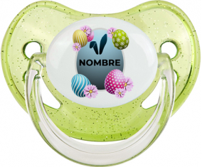 Diseño-8 Huevo de Pascua con nombre: Chupete Fisiológica