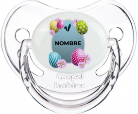 Diseño-12 Huevo de Pascua con Nombre: Chupete Fisiológica