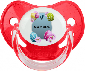 Diseño-12 Huevo de Pascua con Nombre: Chupete Fisiológica