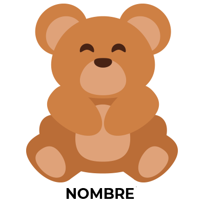 Oso suave y tierno, ideal para acompañar el sueño de tu bebé. Perfecto para su habitación. Disponible en chupete-bebe.com.