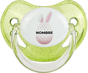 Diseño-18 Huevo de Pascua con Nombre: Chupete Fisiológica