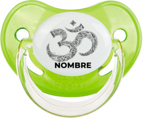 Om aum Sánscrito diseño-2 con nombre: Chupete Fisiológica