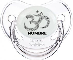Om aum Sánscrito diseño-2 con nombre: Chupete Fisiológica