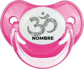 Om aum Sánscrito diseño-2 con nombre: Chupete Fisiológica