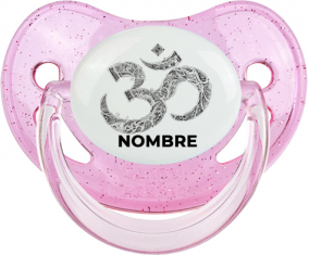 Om aum Sánscrito diseño-2 con nombre: Chupete Fisiológica