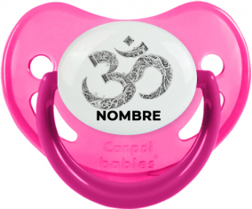 Om aum Sánscrito diseño-2 con nombre: Chupete Fisiológica