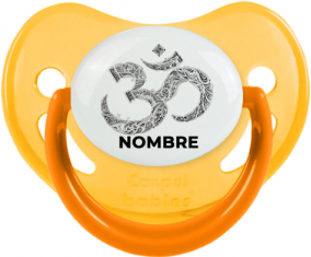 Om aum Sánscrito diseño-2 con nombre: Chupete Fisiológica
