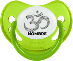 Om aum Sánscrito diseño-2 con nombre: Chupete Fisiológica