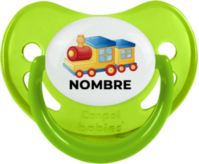 Juguetes de juguete Train diseño-1 con nombre: Chupete fisiológica