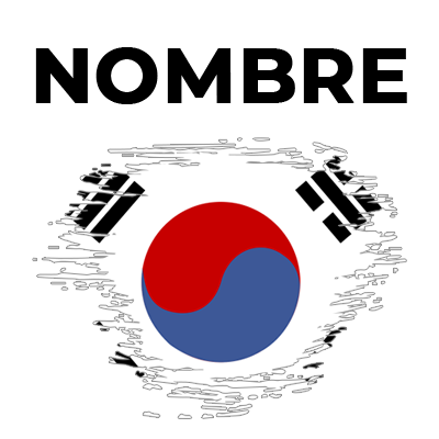 Bandera del efecto pincel de Corea del Sur, diseño ideal para artículos de bebé en chupete-bebe.com.