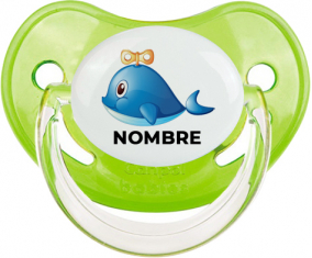 Juguetes de juguete Delfín con nombre: Chupete fisiológica
