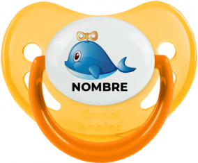 Juguetes de juguete Delfín con nombre: Chupete fisiológica