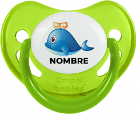 Juguetes de juguete Delfín con nombre: Chupete fisiológica