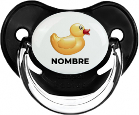 Juguetes de juguete patito amarillo con nombre: Chupete fisiológica
