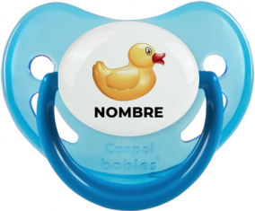 Juguetes de juguete patito amarillo con nombre: Chupete fisiológica