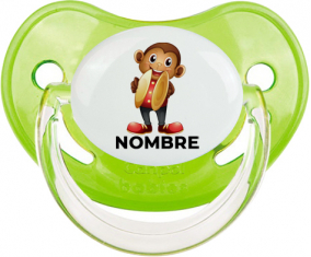 Juguetes de juguete mono con nombre: Chupete fisiológica