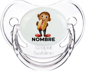 Juguetes de juguete mono con nombre: Chupete fisiológica