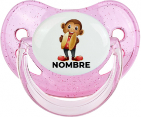 Juguetes de juguete mono con nombre: Chupete fisiológica