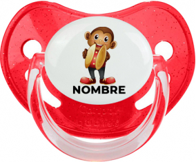 Juguetes de juguete mono con nombre: Chupete fisiológica