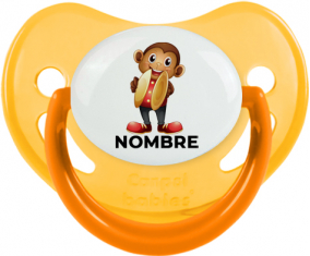 Juguetes de juguete mono con nombre: Chupete fisiológica