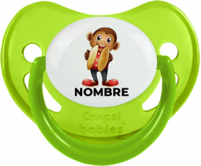 Juguetes de juguete mono con nombre: Chupete fisiológica