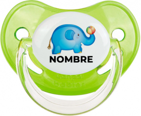 Juguetes de juguete elefante con nombre: Chupete fisiológica