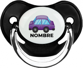 Juguetes de juguetes morados diseño de coche-2 con nombre: Chupete fisiológica