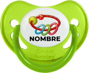 Juguetes de juguete sacuden con nombre: Chupete fisiológica