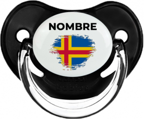 Efecto pincel de bandera Aland Islands con nombre: Chupete fisiológica