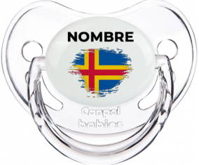 Efecto pincel de bandera Aland Islands con nombre: Chupete fisiológica