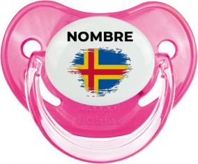 Efecto pincel de bandera Aland Islands con nombre: Chupete fisiológica