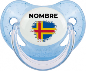 Efecto pincel de bandera Aland Islands con nombre: Chupete fisiológica